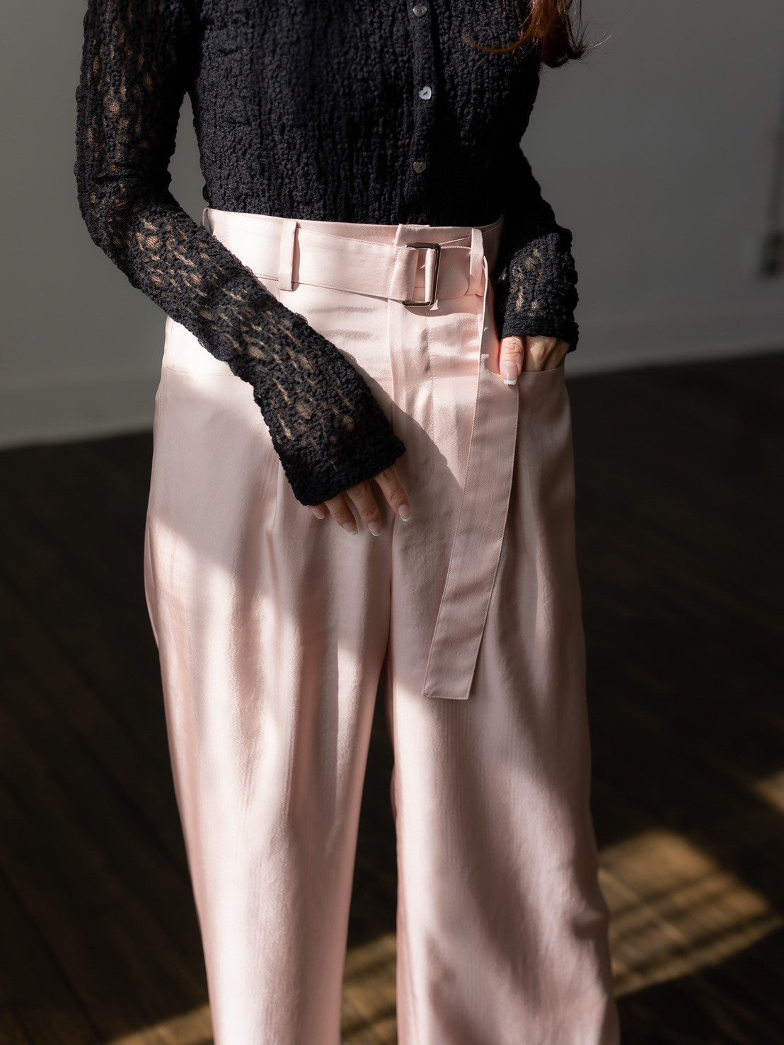 予約販売】Satin wide pants - Pink – carla.online